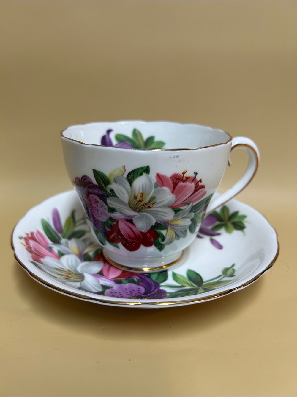 ADDERLEY ENGLISH TEA CUP AND SAUCER - "MAYFAIR" - BEAUTIFUL SET!